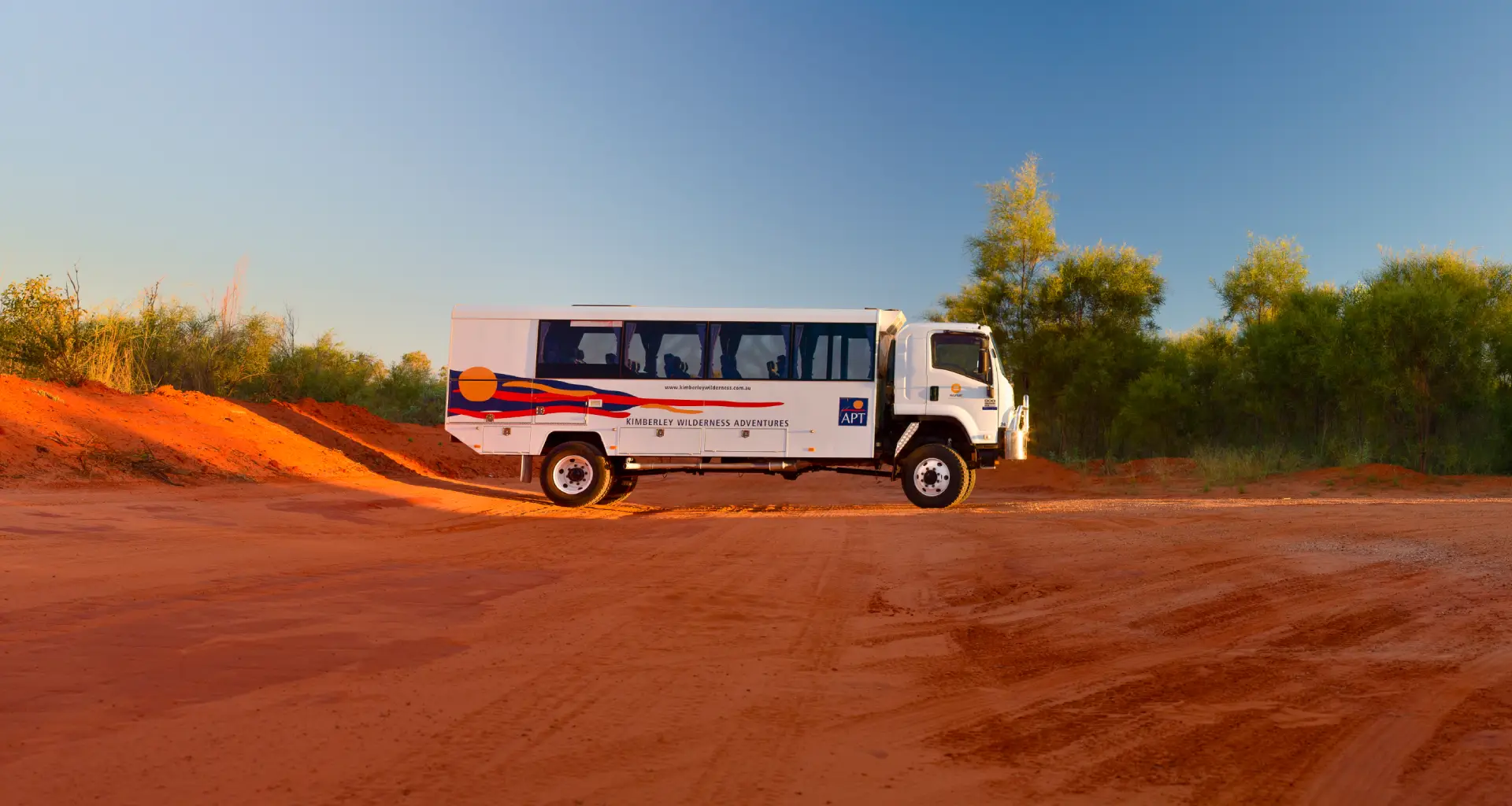 custom designed vehicle in the outback